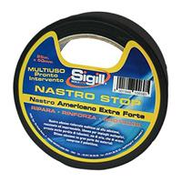 NASTRO STOP NERO ROTOLO 25MT X 50MM