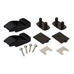 WALL BRACKETS PLASTIC DEEP BLACK (2PCS)