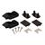 WALL BRACKETS PLASTIC DEEP BLACK (2PCS)