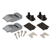WALL BRACKETS PLASTIC TITANIUM (2PCS)