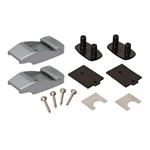 WALL BRACKETS PLASTIC TITANIUM (2PCS)